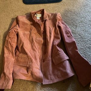 Bagatelle size 8 leather pink jacket